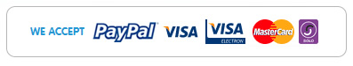 We accept Paypal and Credit Cards image